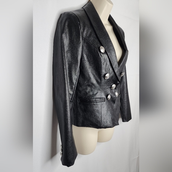 INC International Concepts Black Blazer Fitted Tailored - Picture 2 of 6